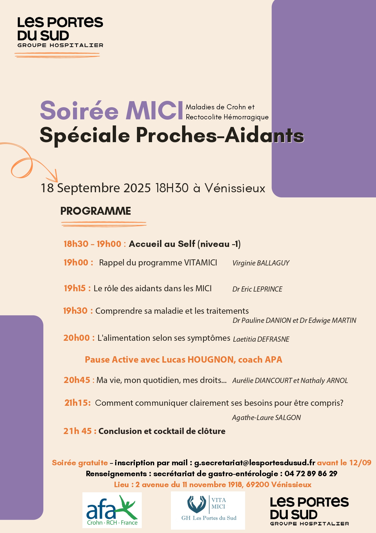 Soirée spéciale Proches-Aidants des patients atteints de MICI