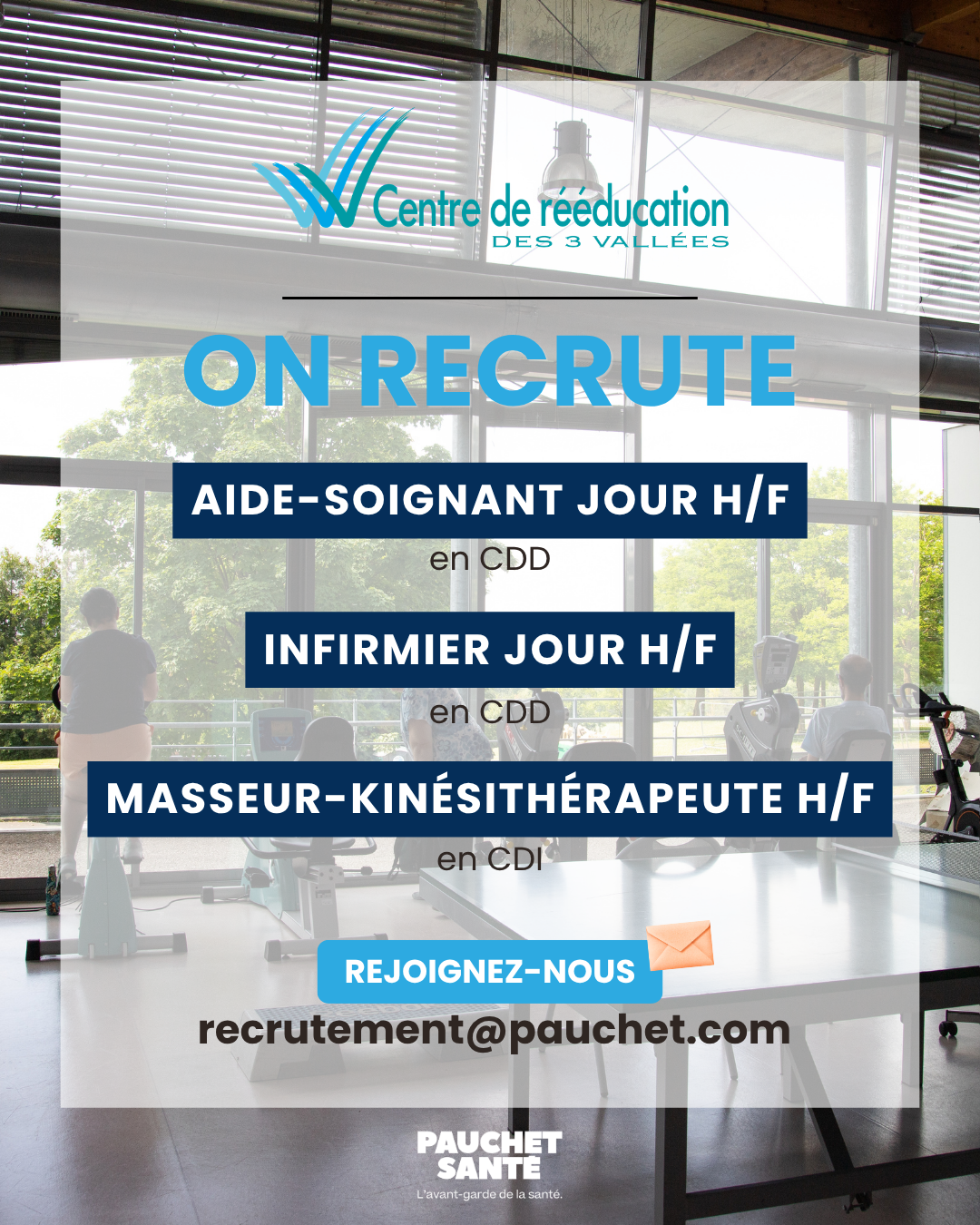 Le Centre de Rééducation Fonctionnelle des 3 Vallées à Corbie recrute !