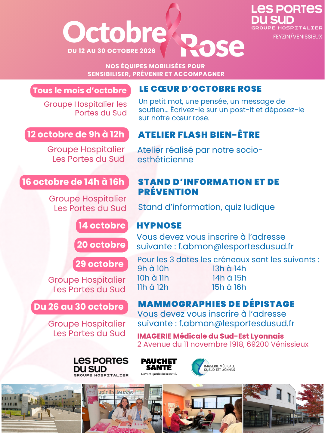 Découvrez notre programme d'Octobre Rose ! 
